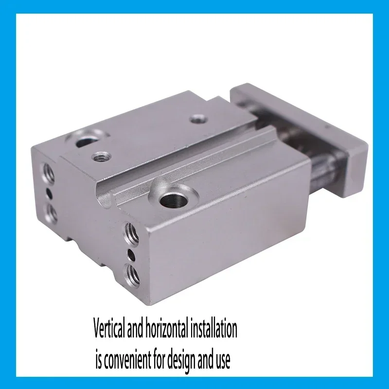 Pneumatic small three-axis cylinder MGJ6-5 MGJ6-10 MGJ6-15 20 MGJ10-5 MGJ10-10 15 20 25 three-rod micro cylinder with guide rod