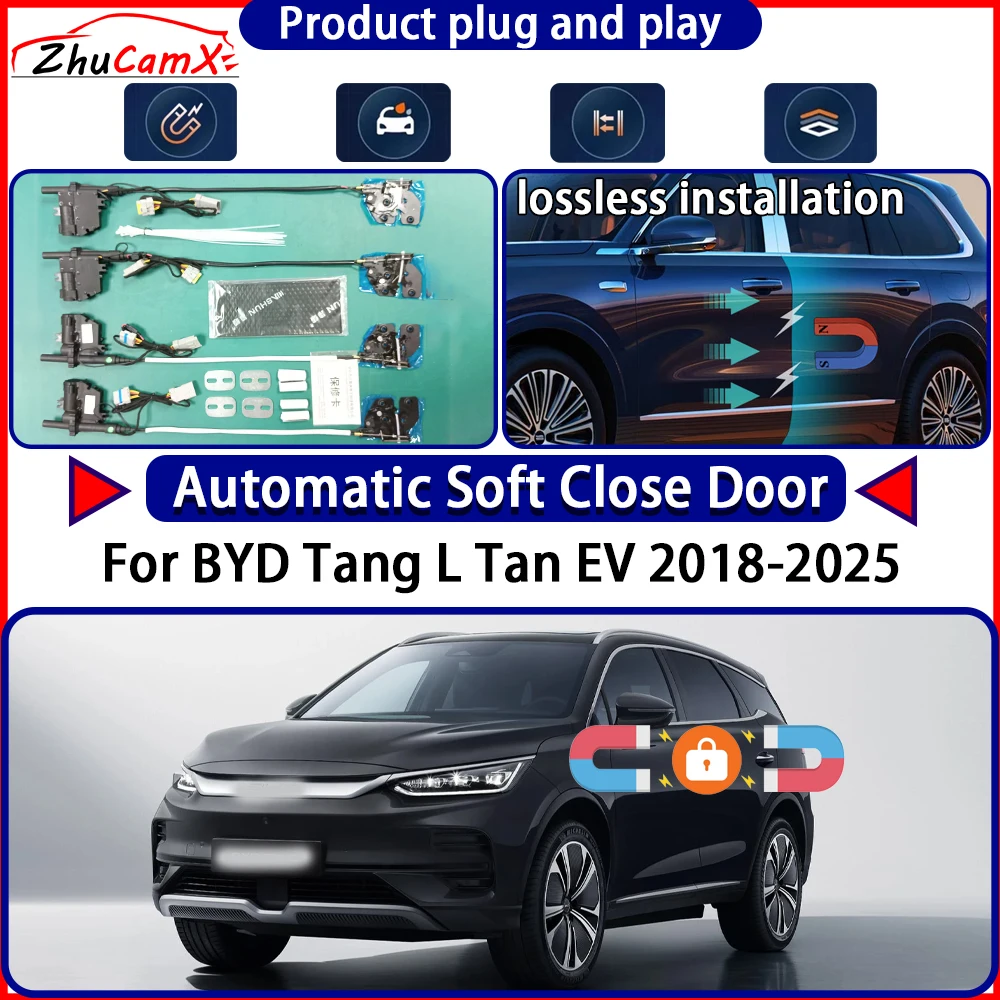 OEM Electric Door Lock Actuator for BYD Tang L Tan EV 2018-2025 Soft Close Door Kit Power Latch System Auto Pull Door Easy
