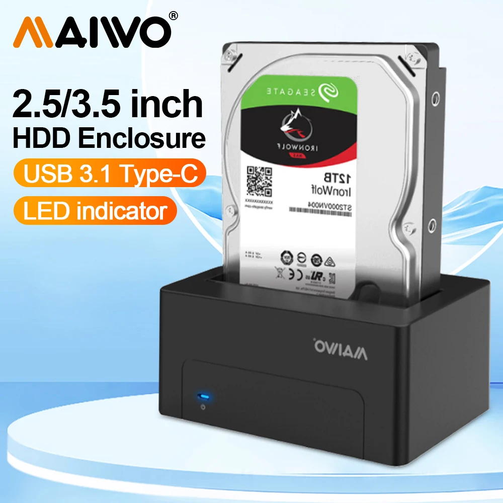 

Док-станция MAIWO для жесткого диска USB 3.0 для SATA HDD-док-станция для 2,5/3,5-дюймового корпуса SATA HDD и док-станции для жесткого диска SSD