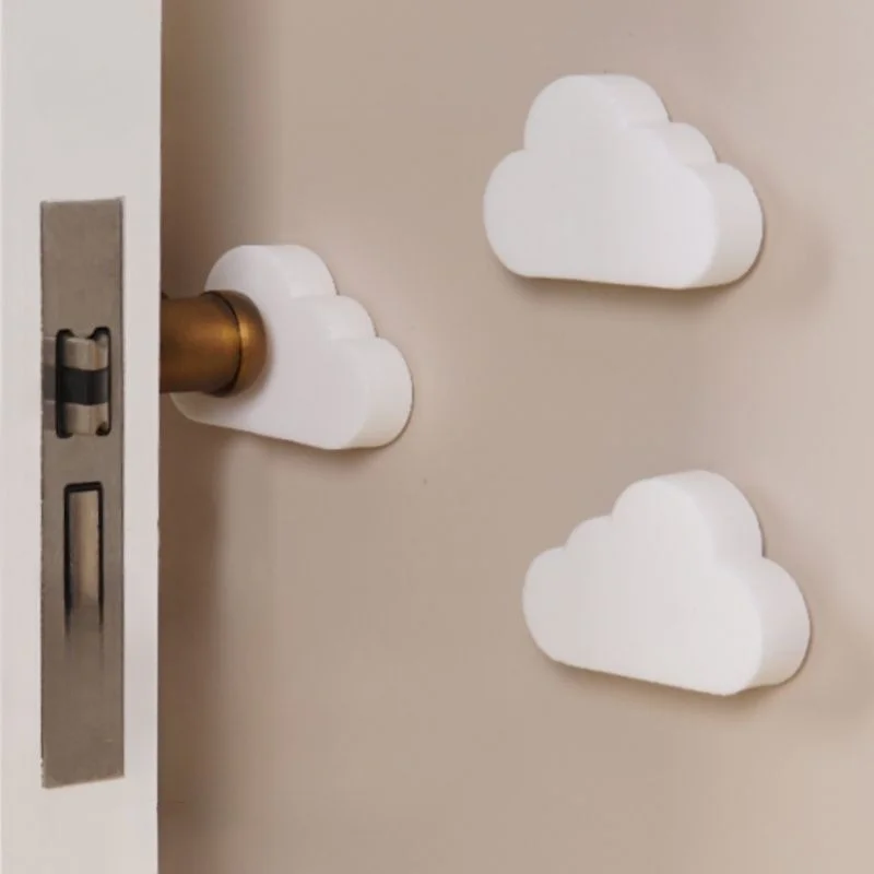 5pcs/set Simple Anti-collision Pad Silent Adhesive Buffering Anti-collision Particles Wall Door Behind Closet Cabinet Door