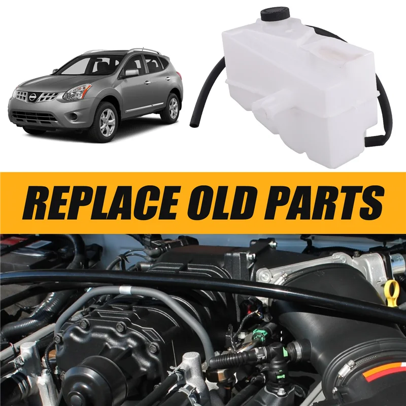 

For Nissan Coolant Overflow Reservoir Tank With Cap 603-498 603498 21711JG000 Auxiliary Kettle For Rogue 2.5L