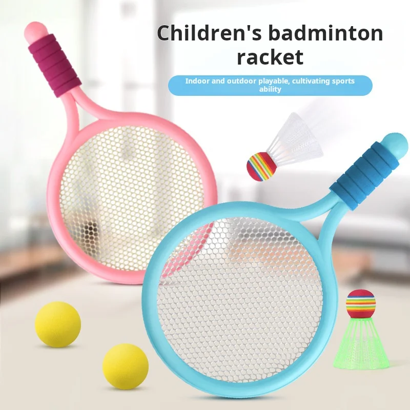 Badminton Racket Indoor And Outdoor Leisure Sports Tennis Racket Set Interactive Game Activity Toy Educational Toy Birthday Gift