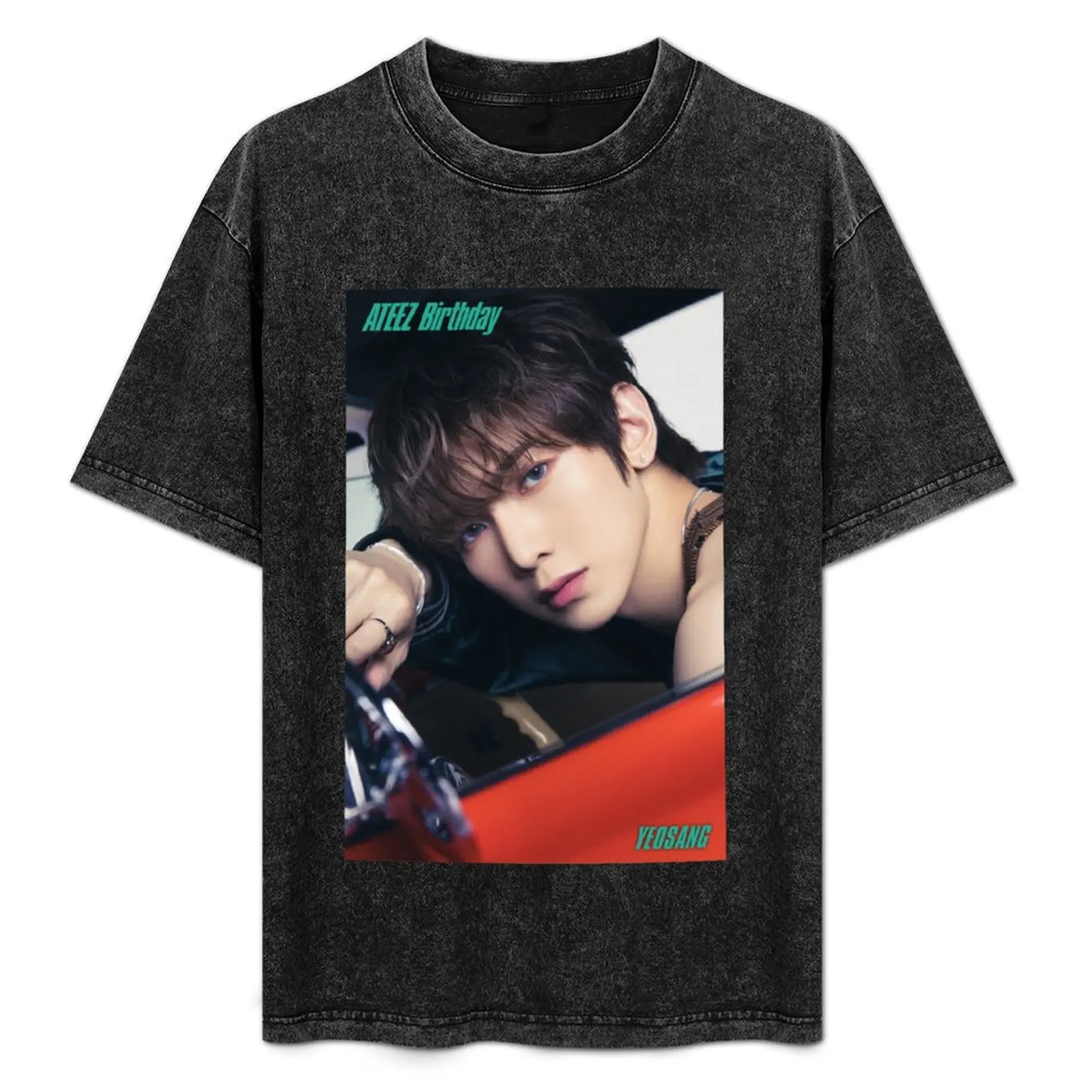 

YEOSANG Birthday ATEEZ KPOP T-Shirt anime shirt summer 2025 tshirts personalised Men's t-shirts