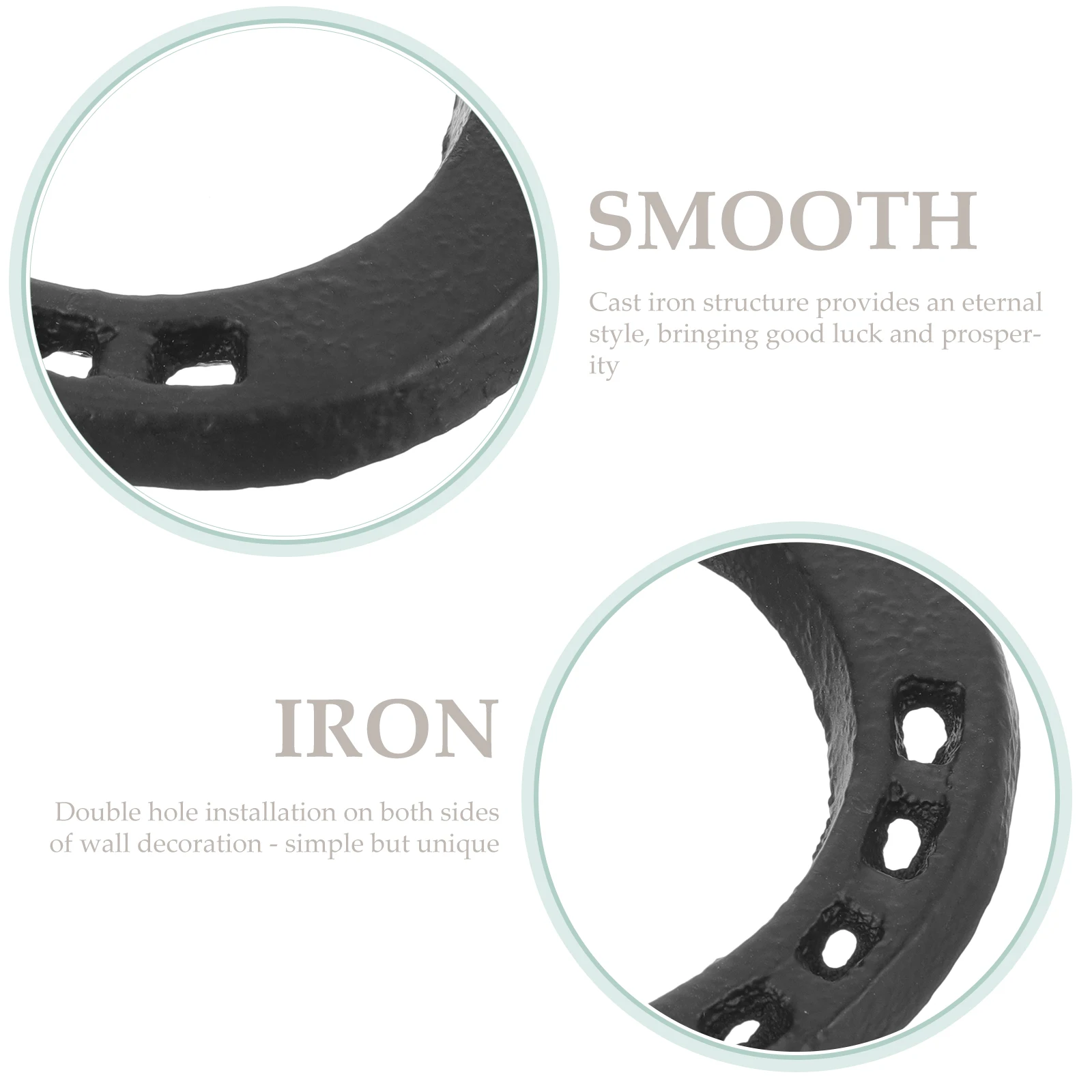 

Horseshoe Decorations Country Metal Wall Decorative Shoes Cast Iron Sculpture Decorative Horseshoes Black Metal Home Hanging