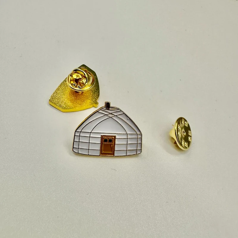 Broche vintage en argent style nomade mongol, charme vintage, accessoire vestimentaire ethnique polyvalent