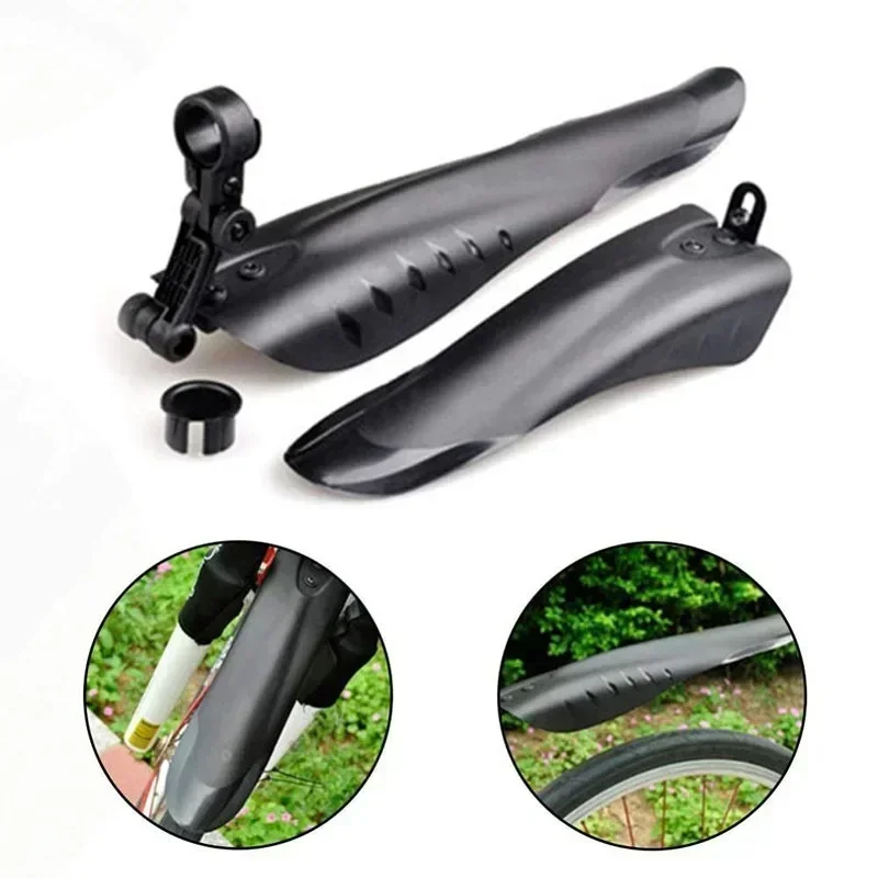 2PCS Mountain Bicycle Road Bike Fender Front Rear Mudguard Quick Release Road Cycling Mountain MTB Fender For 20 24 26 Inch Bike