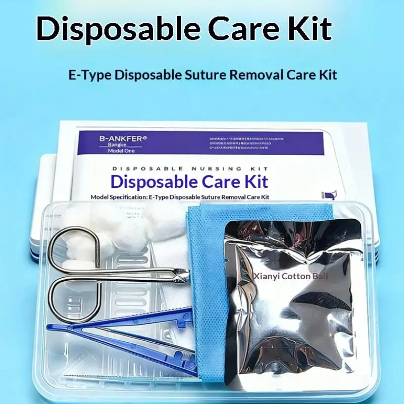 Sterile Disposable Dressing Replacement Tool Kit, Debridement, Suturing, Disinfection, Wound Care Tool Kit