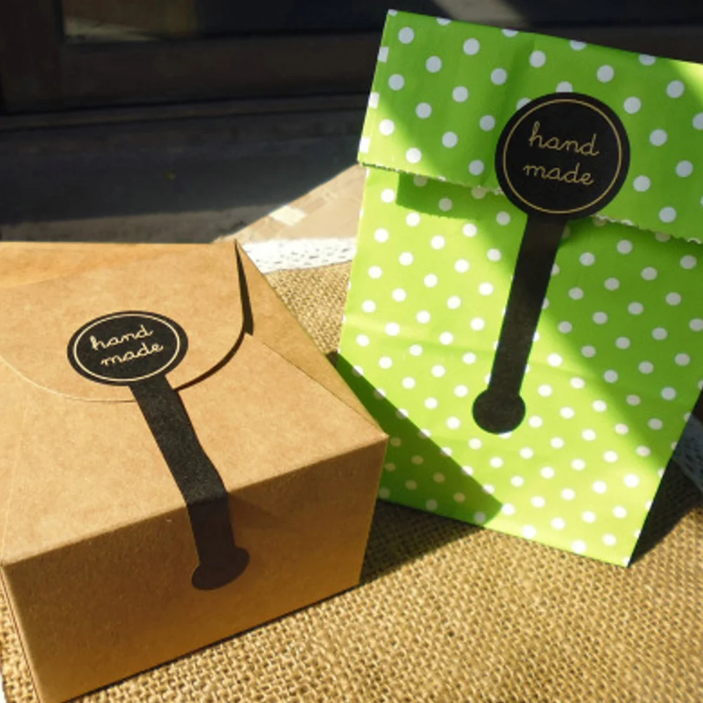 200 قطعة ملصق الختم للتغليف ذاتية اللصق مخبز ختم الشارات كعكة الخبز كوكي الحرفي الصابون اليدوية مجوهرات هدايا الحفلات