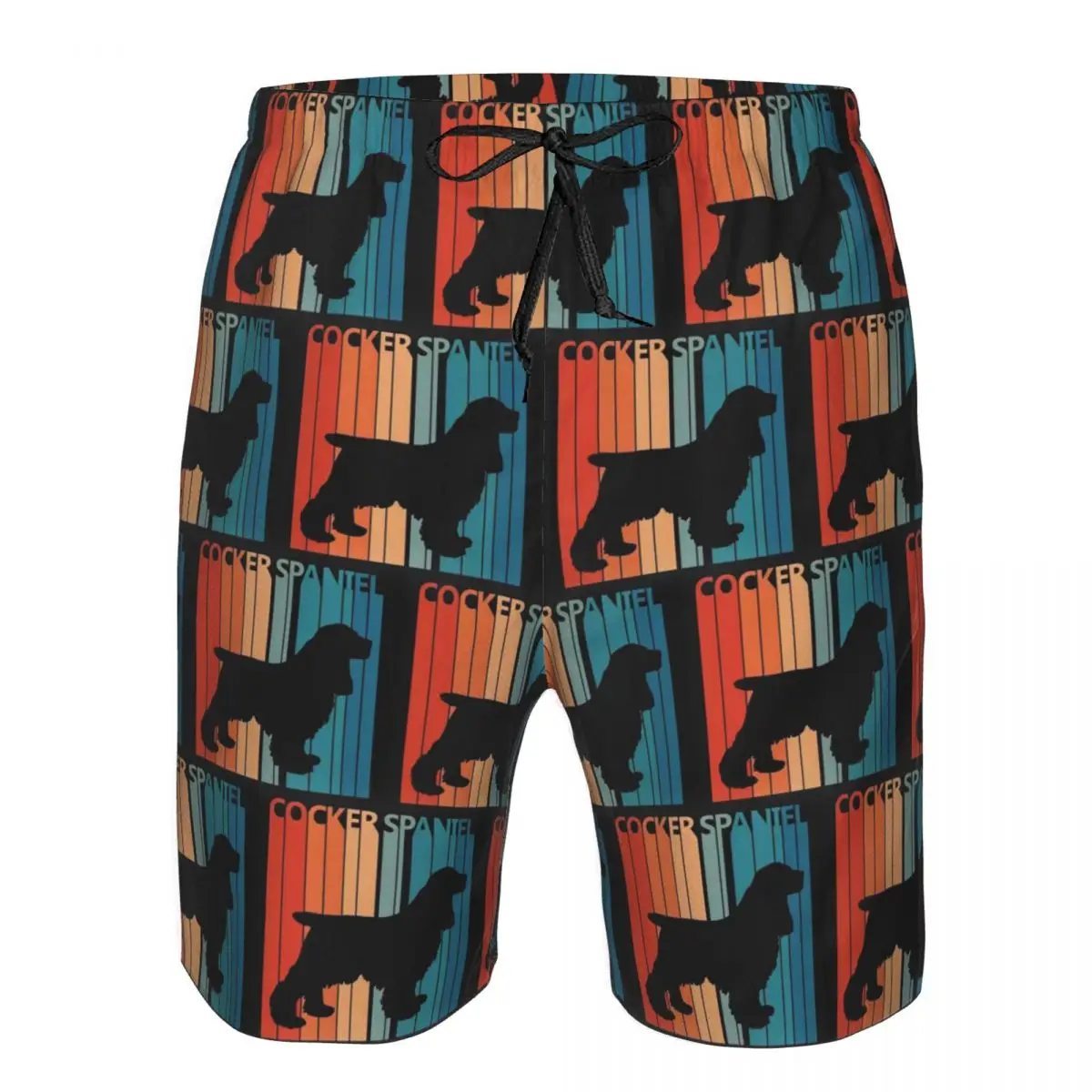 Vintage Cocker Spaniel Owner Gift Trunks Beach Board Shorts Casual Quick Dry Swim Summer Men Pants