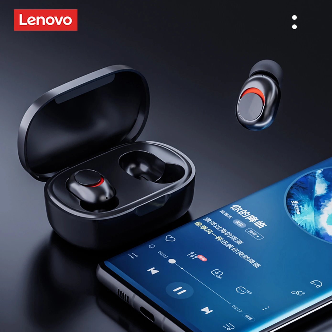 Lenovo PD1X TWS Bluetooth Tai Nghe 5.0 Tai Nghe Không Dây Cảm Ứng Điều Khiển Tai Nghe Earpods Có Mic Tai Nghe Thể Thao Chống Thấm Nước Tai Nghe Nhét Tai