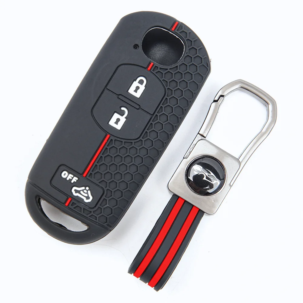 For Mazda 2 3 6 CX 3 CX 5 CX 7 CX 9 Full Coverage Silicone Key Shell Wrist Strap Holder Shock Absorbing Non Slip