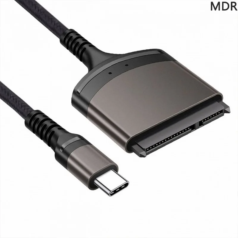 MDR 5Gbps USB-C Type-C to SATA 22 Pin Adapter Cable 25cm for 2.5