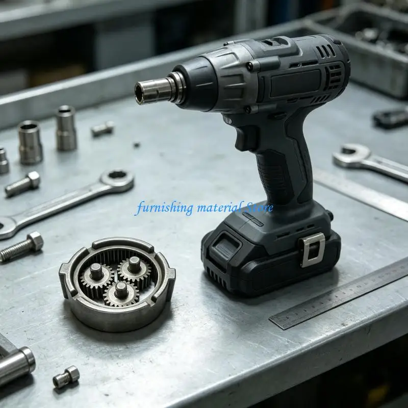 Y5GD Impact Wrench Maintenance Gear Set 7Pcs Repair 500/600Nm Parts with Main Gear and Small Gear Reference for Service Tasks