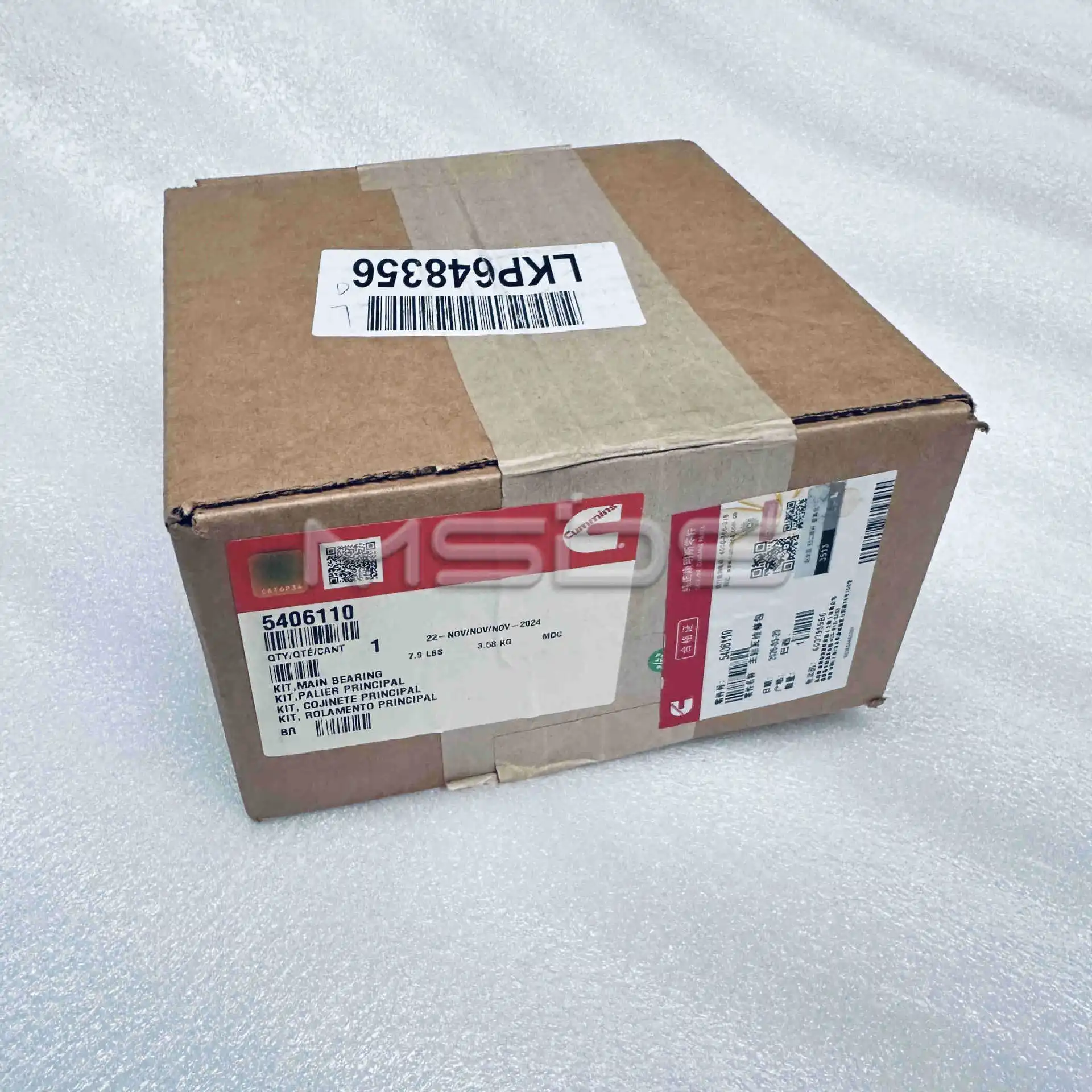 

Repair Kit for Cummins Engine 5406110 Main Bearing Kit, MAIN BEARING