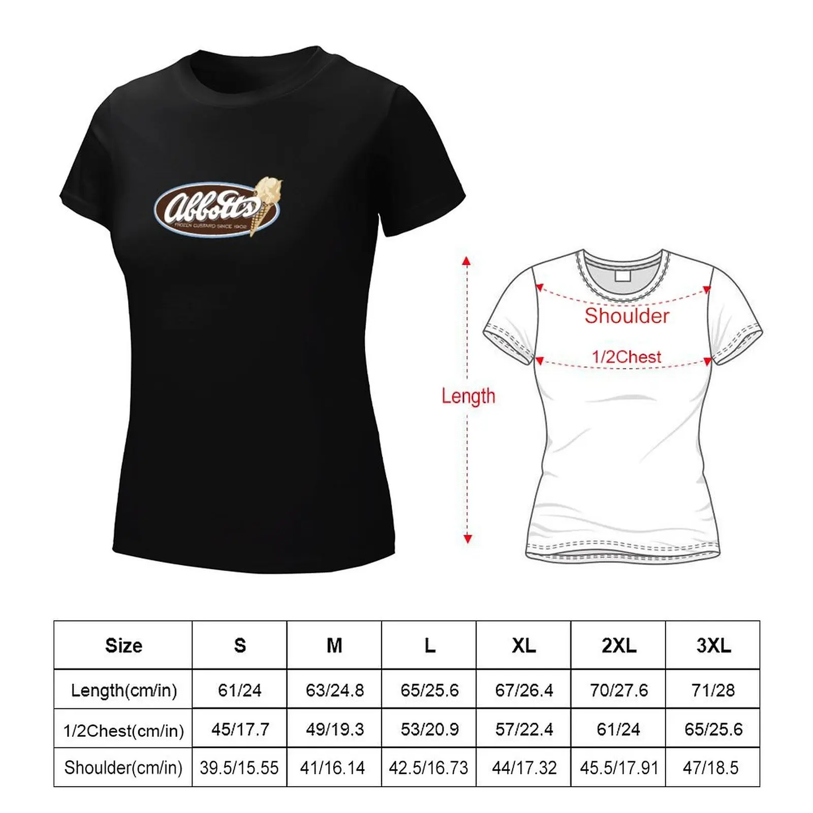 The Abbott's Frozen Custard T-Shirt shirts graphic tees korean fashion designer clothes Women luxury
