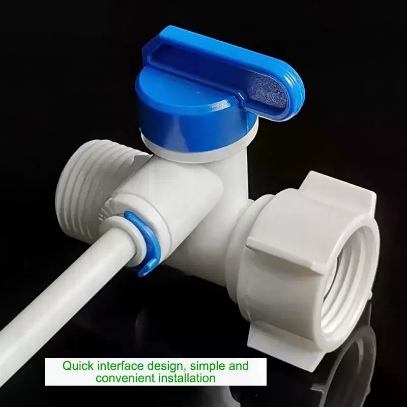 Practical 1/2 to 1/4 3/8 Thread Water Purifier Diverter Valve Upgrade for RO Water Filter System Hassle Free Faucet Installation