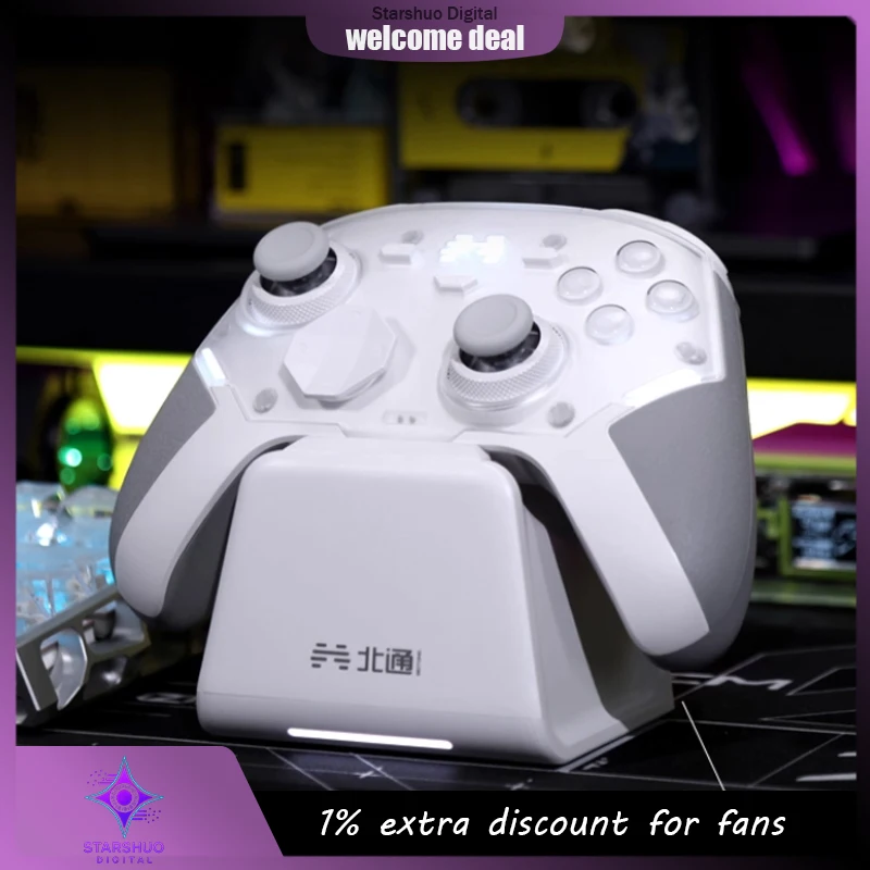 

New Arrival APEX 5 Kunpeng 40 Yukai White Smart Game Controller TMR Joystick with Adjustable Damping Nearl ink Game Controller