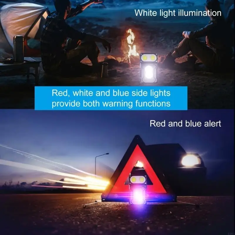 Small LED Flashlight Warning Flash Lights Night Working Light Outdoor Lighting for Nighttime Adventures and Repairs 