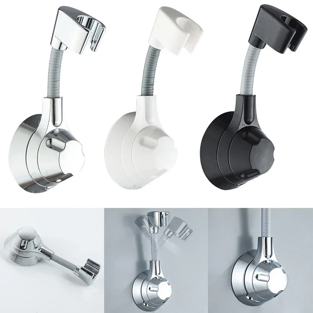 Wall Mount Holder Shower Head Vacuum Suction ABS Adjustable Adsorption For Most Shower Head Reliable Practical