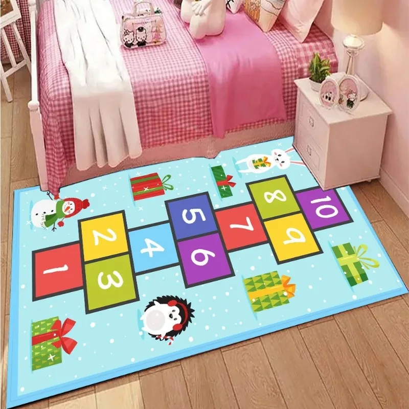 Children\'s Educational Game Carpet Home Crawling Non-slip Play Mat Machine Washable Living Room Bedroom Decoration Ковер Tapis