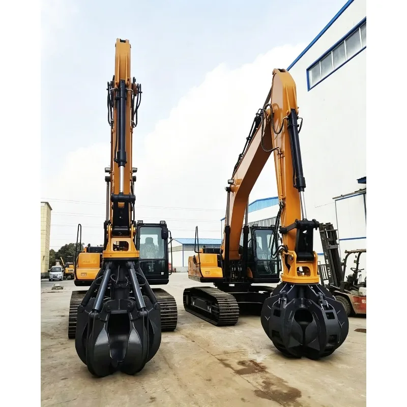Multi-Function Hydraulic Rotator Scrap Grab Bucket Lotus Shape Grapple Sorting for Construction, Recycling, and Port Logistics