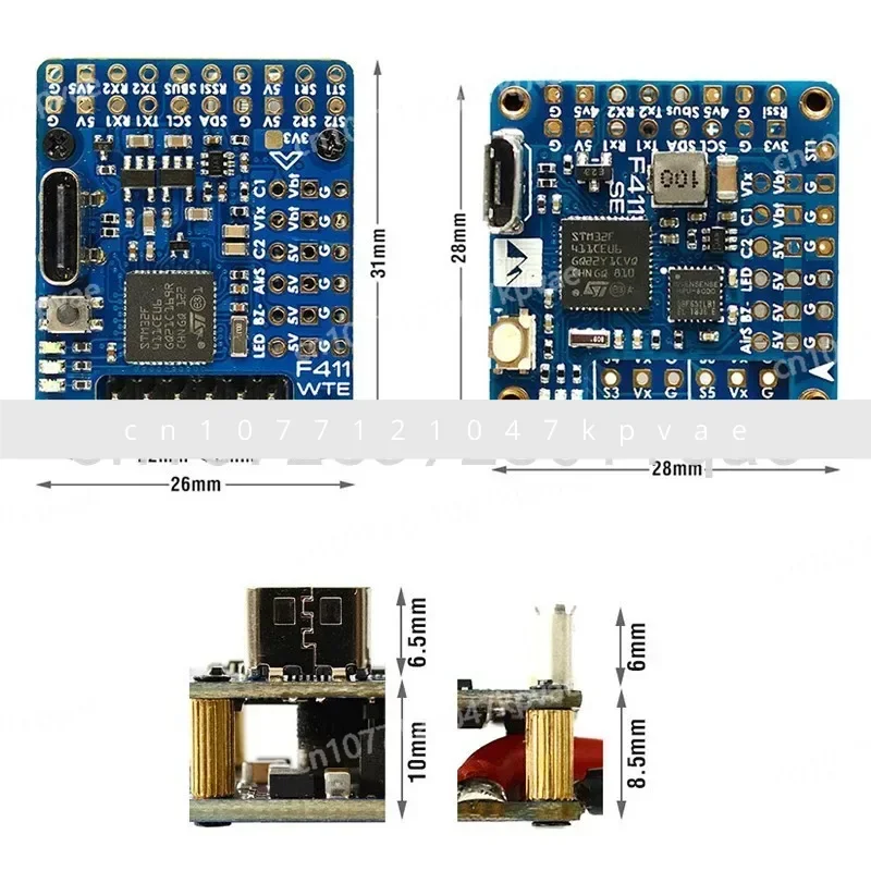 

FPV with OSD Airplane Model Crossing Machine Supports 2S-6S Sensor BMI270.