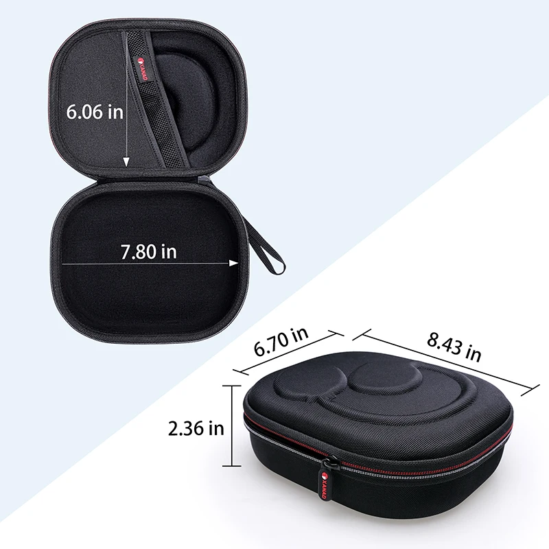 XANAD EVA Hard Case for JBL Live 650BTNC/400BT/500BT/460NC and JBL Tune 510BT /700BT/710BT/750BTNC Tavel Carrying Storage Bag