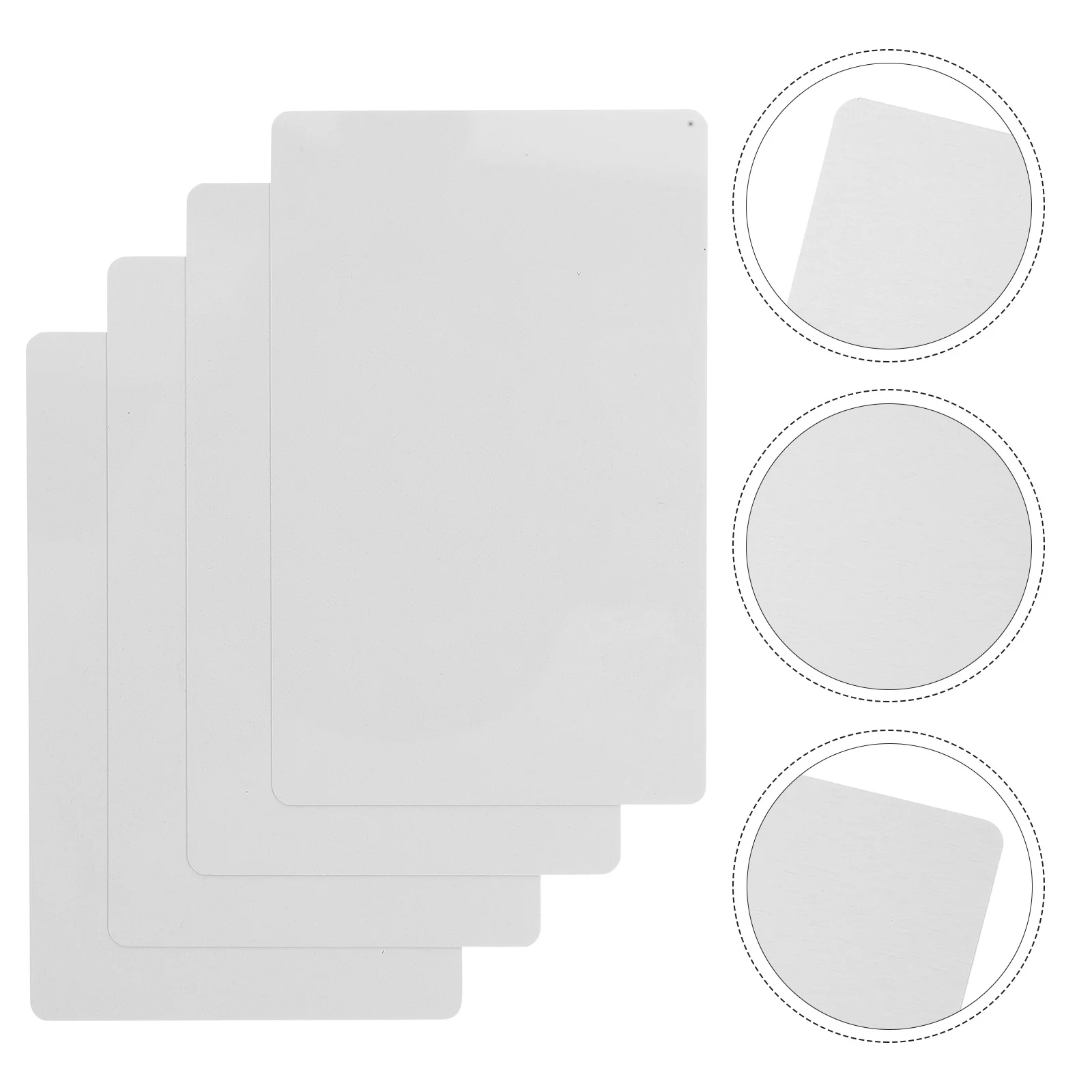 

100 Pcs Sublimation Blank Business Cards White Stock Metal Blanks Name for Engraving Product