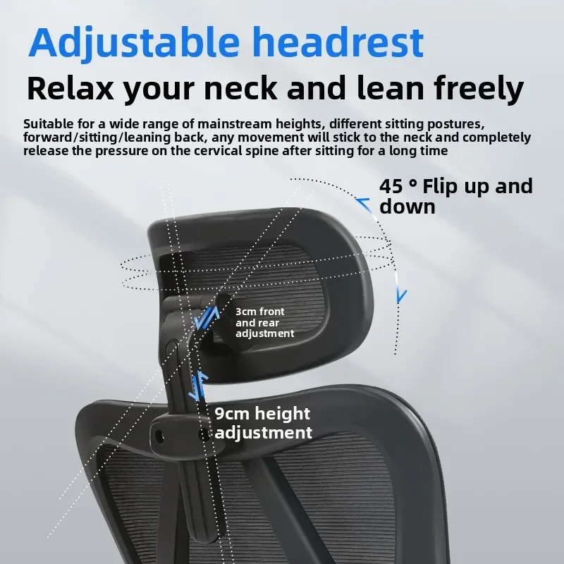 Ergonomic office chair Comfortable lazy reclining dormitory mesh computer chairsturdy and durable sturdy and durable view 5