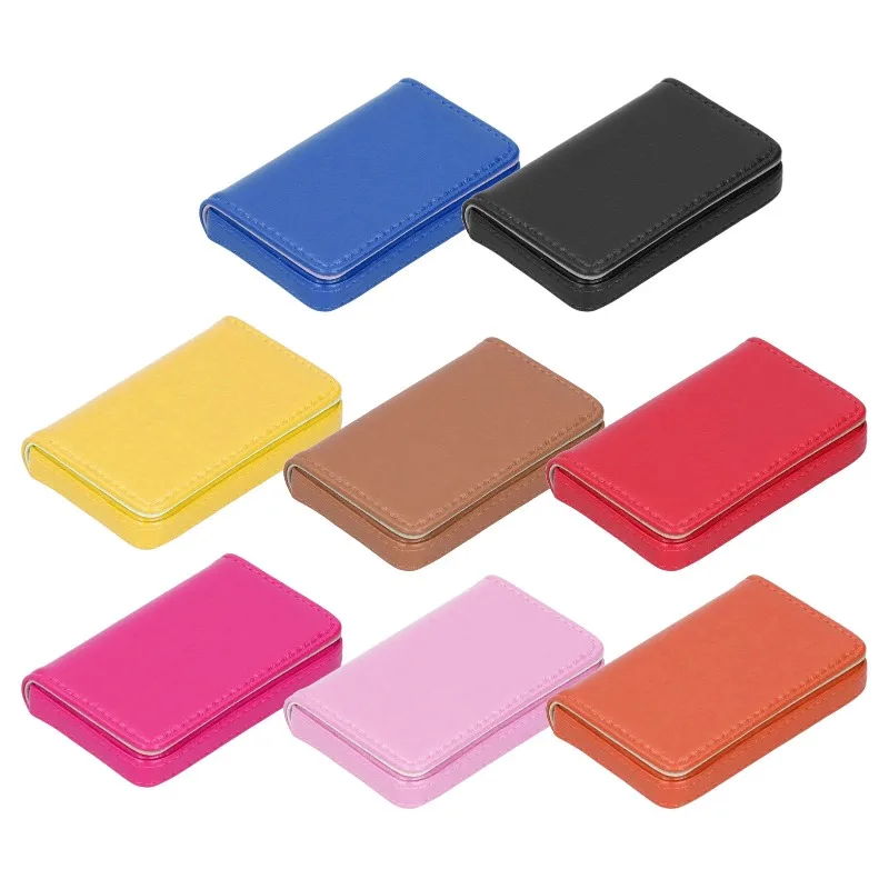 

4.1x2.6x0.8inch For Retail Or Advertising Promotion Commercial Gifts Person Use Name Card Holder PU Leather Business Card Case