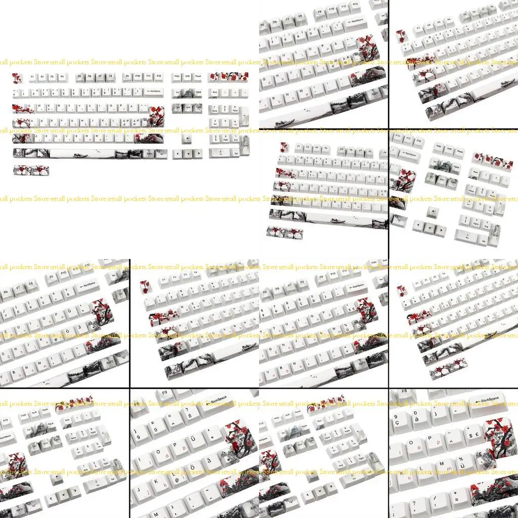

R1WD 111-Key Mechanical Keyboard Keycaps OEM PBT Sublimation Finnish French German