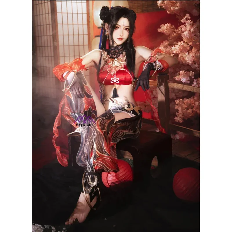 Игра Naraka: Bladepoint Новое поступление Tarka Ji Косплей Костюм для женщин Ne Zha Косплей Аниме Love Live Красная одежда Высокое качество