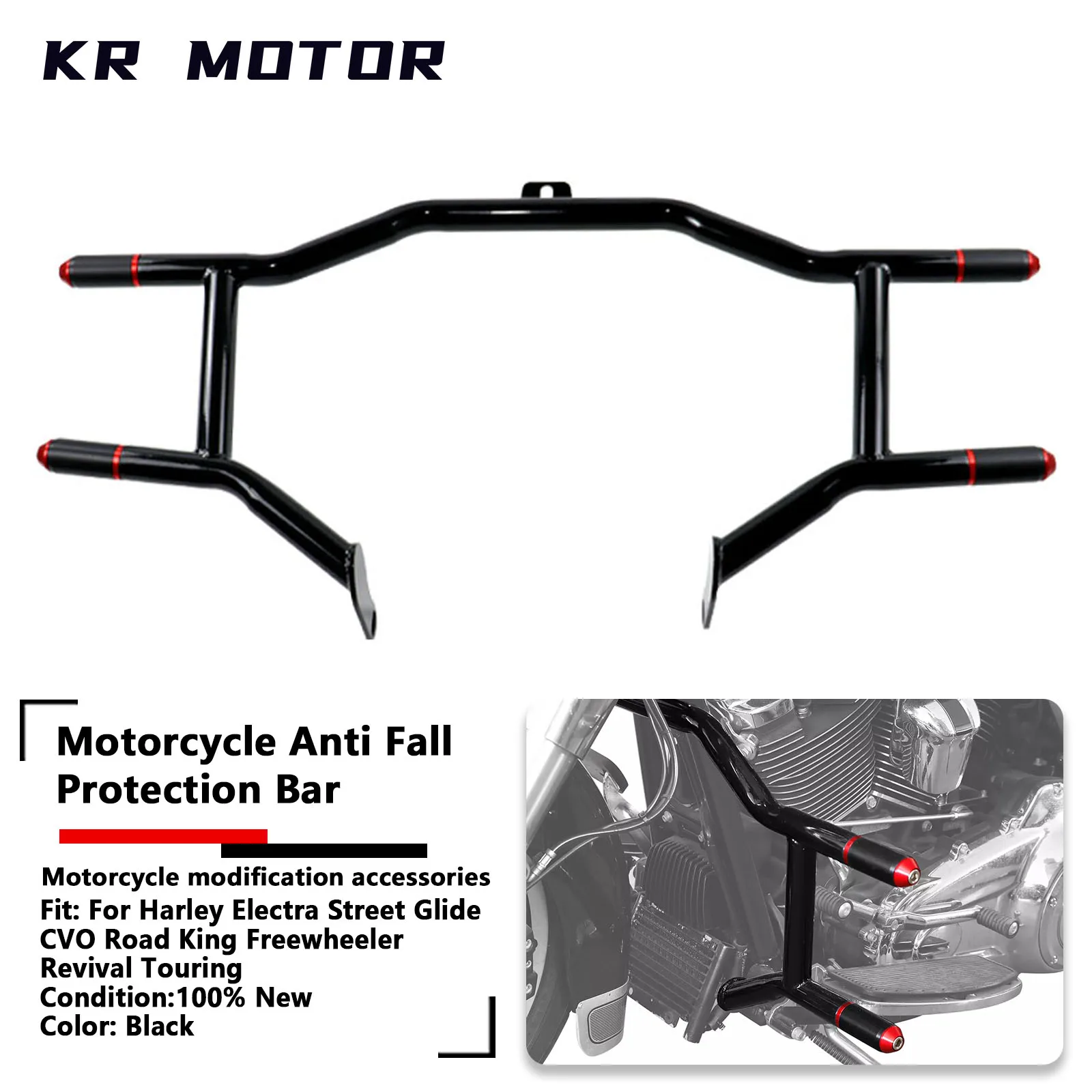 

Fits For Harley CVO Electra Road King Street Glide Freewheeler Revival Touring 2009-2024 Motorcycle Engine Bumper Guard Below