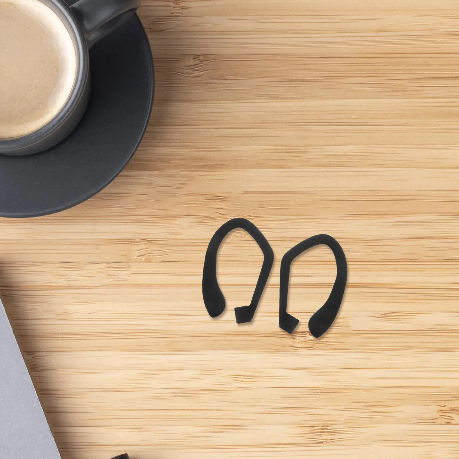 1Pair Ear Hooks Silicone Earbuds Replacement Accessories Anti Slip Secure Fit for Running Jogging Cycling Gym Workout Outdoor