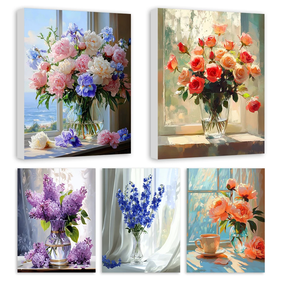 Resin Art With Flowers - RUOPOTY DIY Schilderen op nummer DIY
