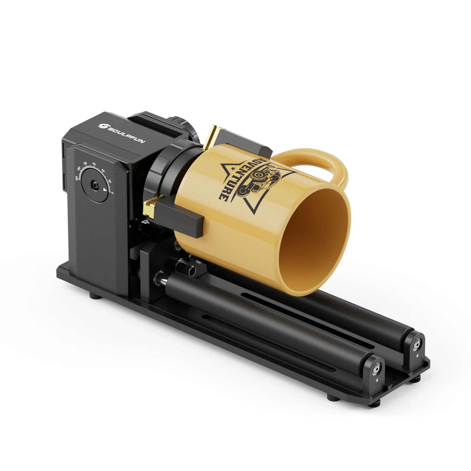 Laser Engraver Y-axis Rotary Module 360 Degrees Laser Rotary Roller for Engraving Cylindrical Objects Cans
