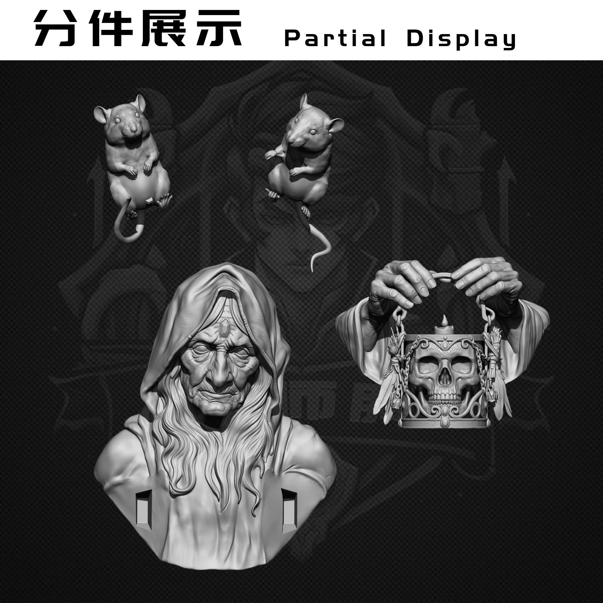 1/10 bust K3-101 flesh color resin  Uncolored and unassembled mold figure model ornament