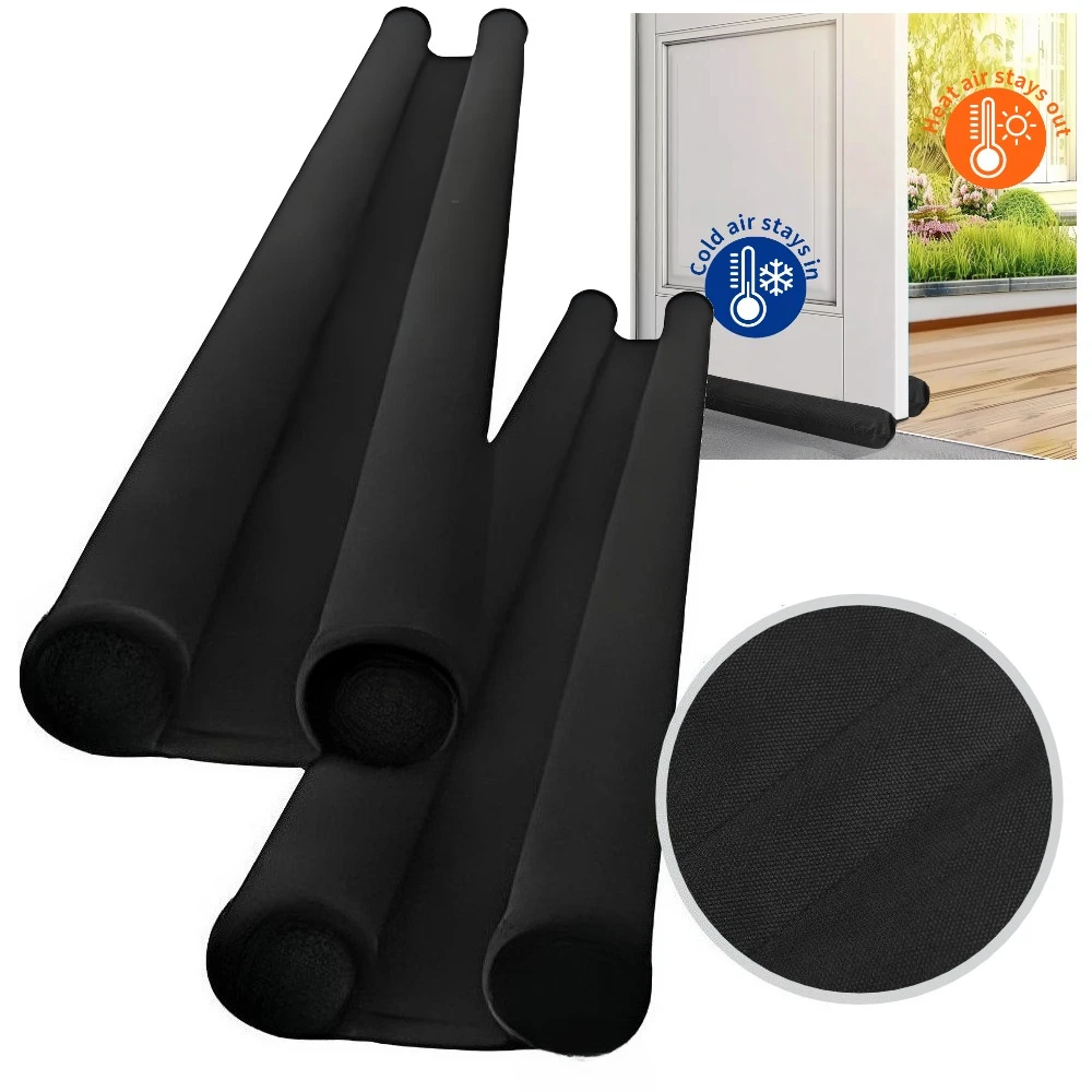 Tira de sellado inferior de puerta de doble cara, tapón Flexible de reducción de ruido del viento, bloqueador de sellado debajo de la puerta, sellador protector para prevenir insectos