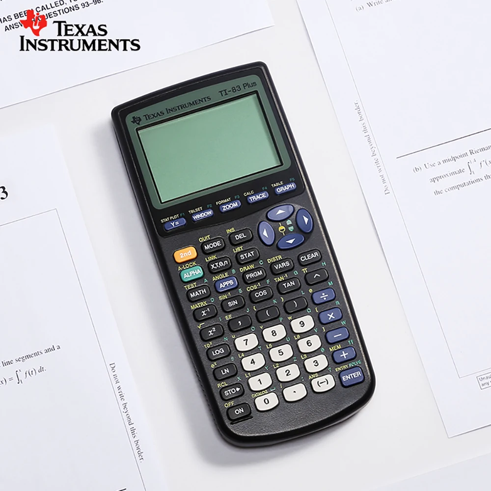 TEXAS Texas Instruments TI-83 PLUS programmazione grafica calcolatrice scientifica IB AP SAT esame internazionale Computer finanziario