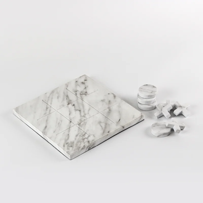 White XO Chessboard Resin Ornament Home Decor Living Room Decoration Knick-Knacks Gifting Ornaments White Chessboard Decorative