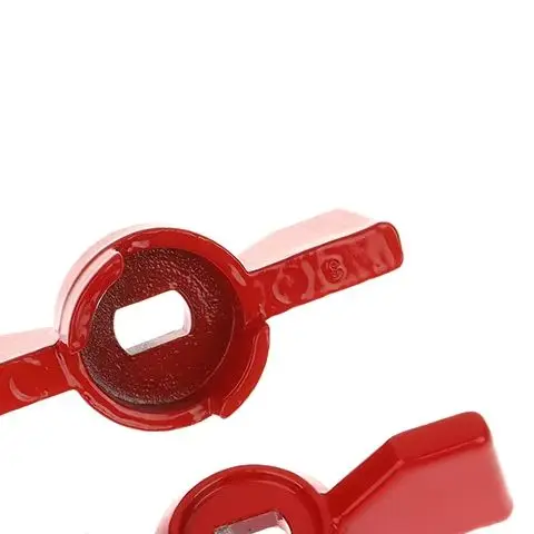 2Pcs Aluminum Handle Valve Handle Ball Valve Handle Wrench Red Butterfly Handle Accessories