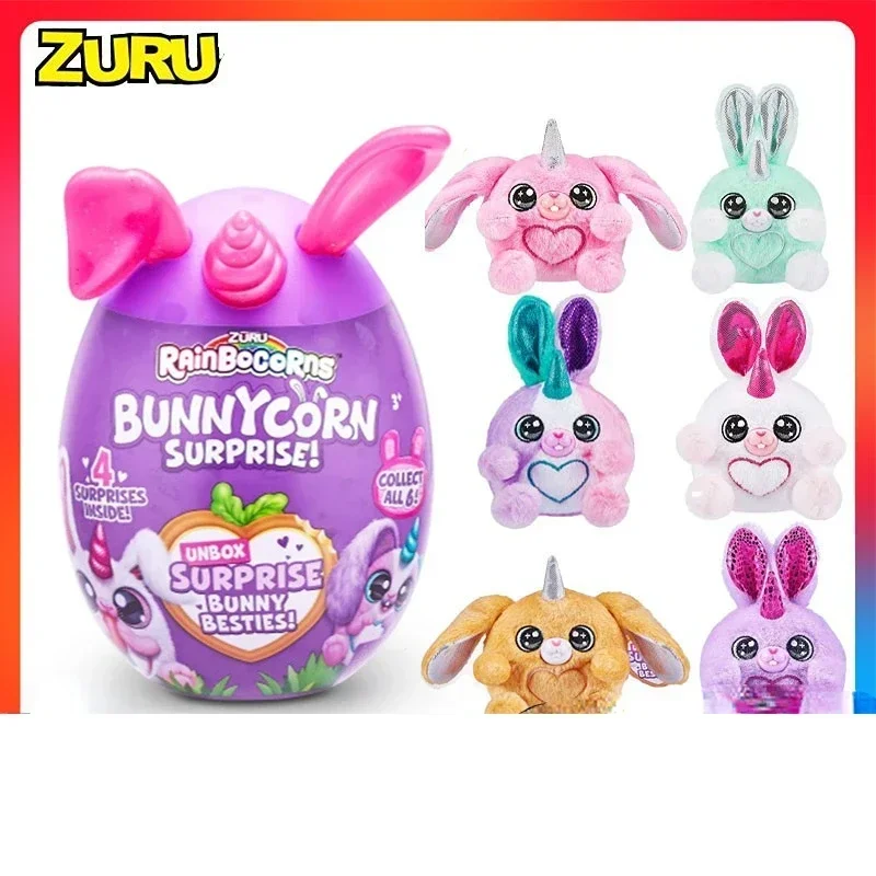 ใหม่Surpriseตุ๊กตาZURU Series Rainbocorns Bunnycorn SurpriseCollectible Plushตุ๊กตาสัตว์Magicไข่ตุ๊กตาPlushของขวัญสาว