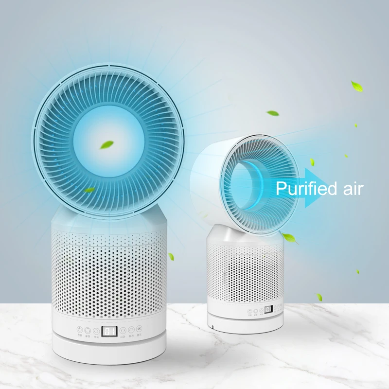 Air Circulation Purifier Desktop Air Detection HEPA Filter PM2.5 Purification For Home And Office