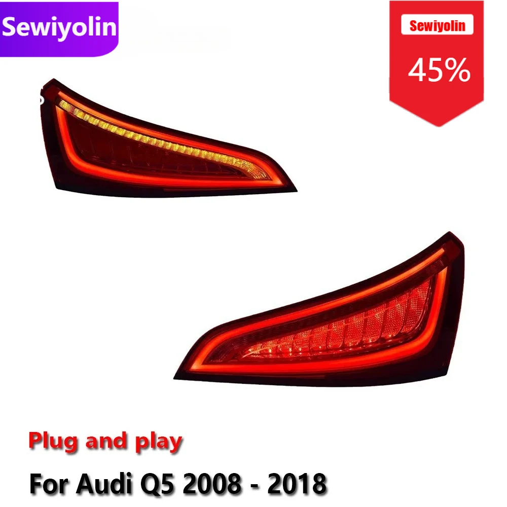 

Car DRL Accessories LED Trailer Lights Tail Lamp For Audi Q5 2008 - 2018 Rear DRL Signal Automotive Plug And Play