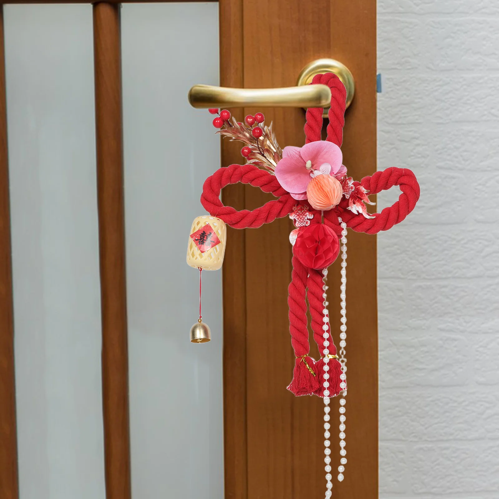 

Chinese Knot Hanging Ornament Red Tassels Spring Festival Car Home Interior Decoration Lucky Pendant Office Decorative