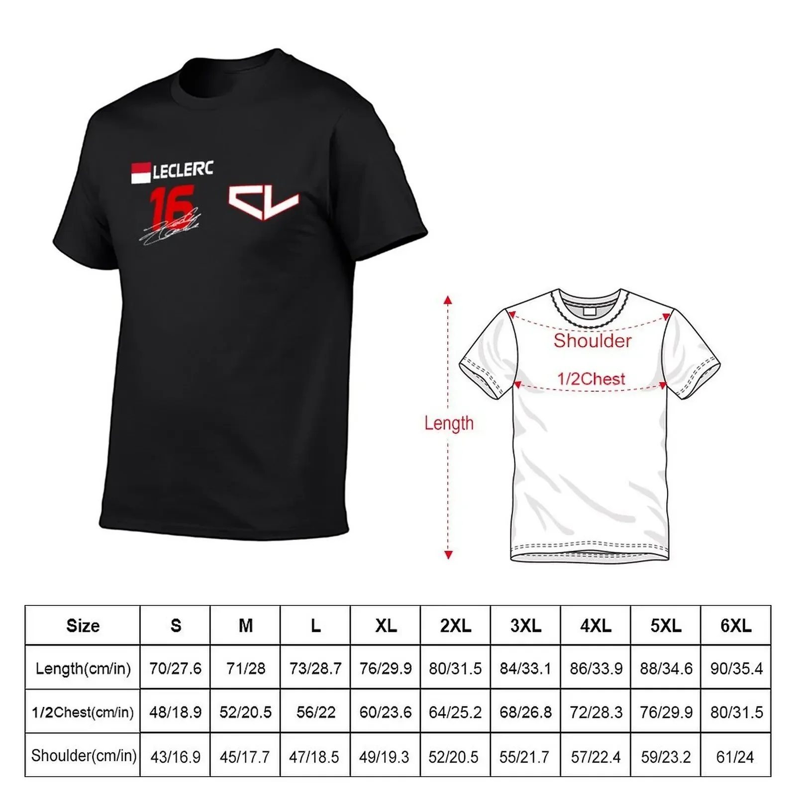 Charles Leclerc 16 F1 2022 T-Shirt plus size clothes shirts graphic tees man clothes compression shirt men