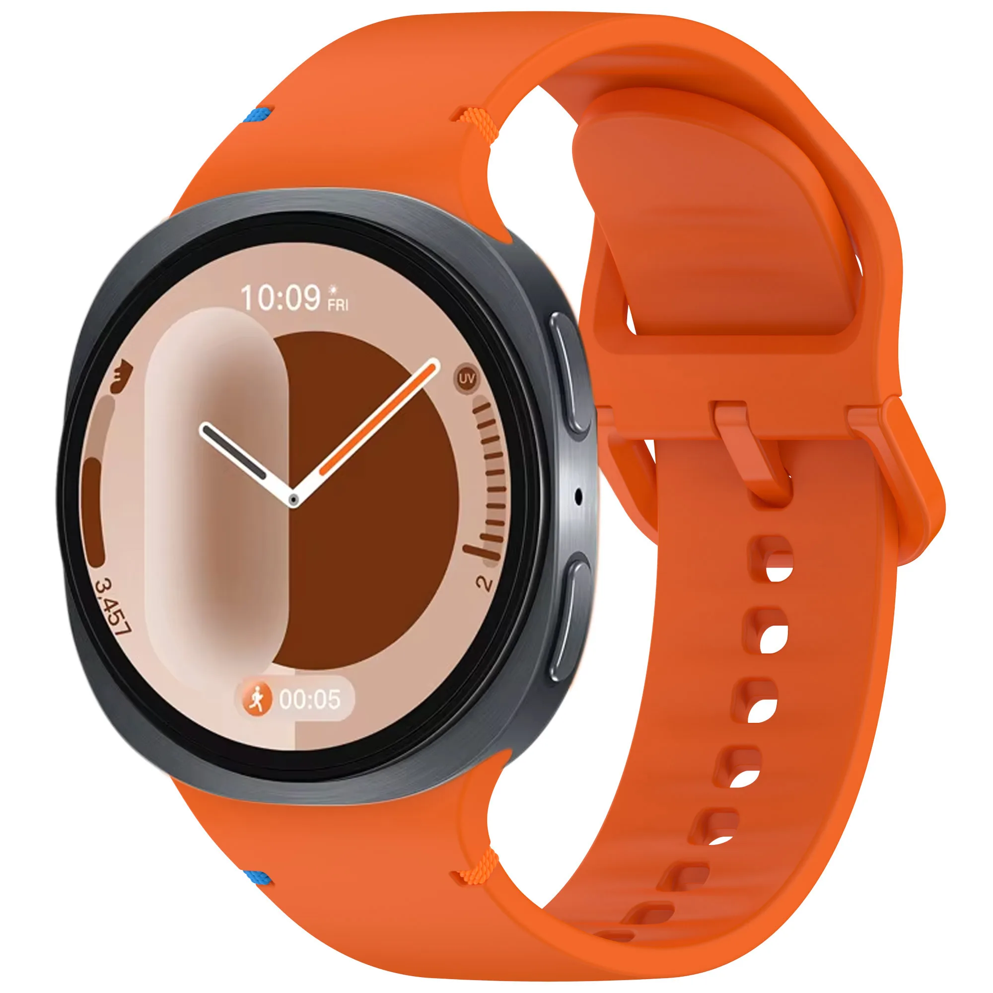 Official Silicone Watchband For Samsung Galaxy Watch 8 40mm 44mm 1:1 Sports Bracelet Wristband Galaxy Watch 8 Classic 46mm Belt