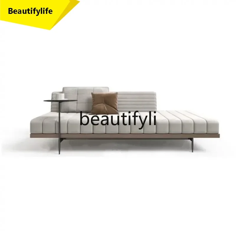 

smt1 Nordic fabric living room concubine reclining chair leisure sofa bench light luxury Italian bench bedroom concubine couch