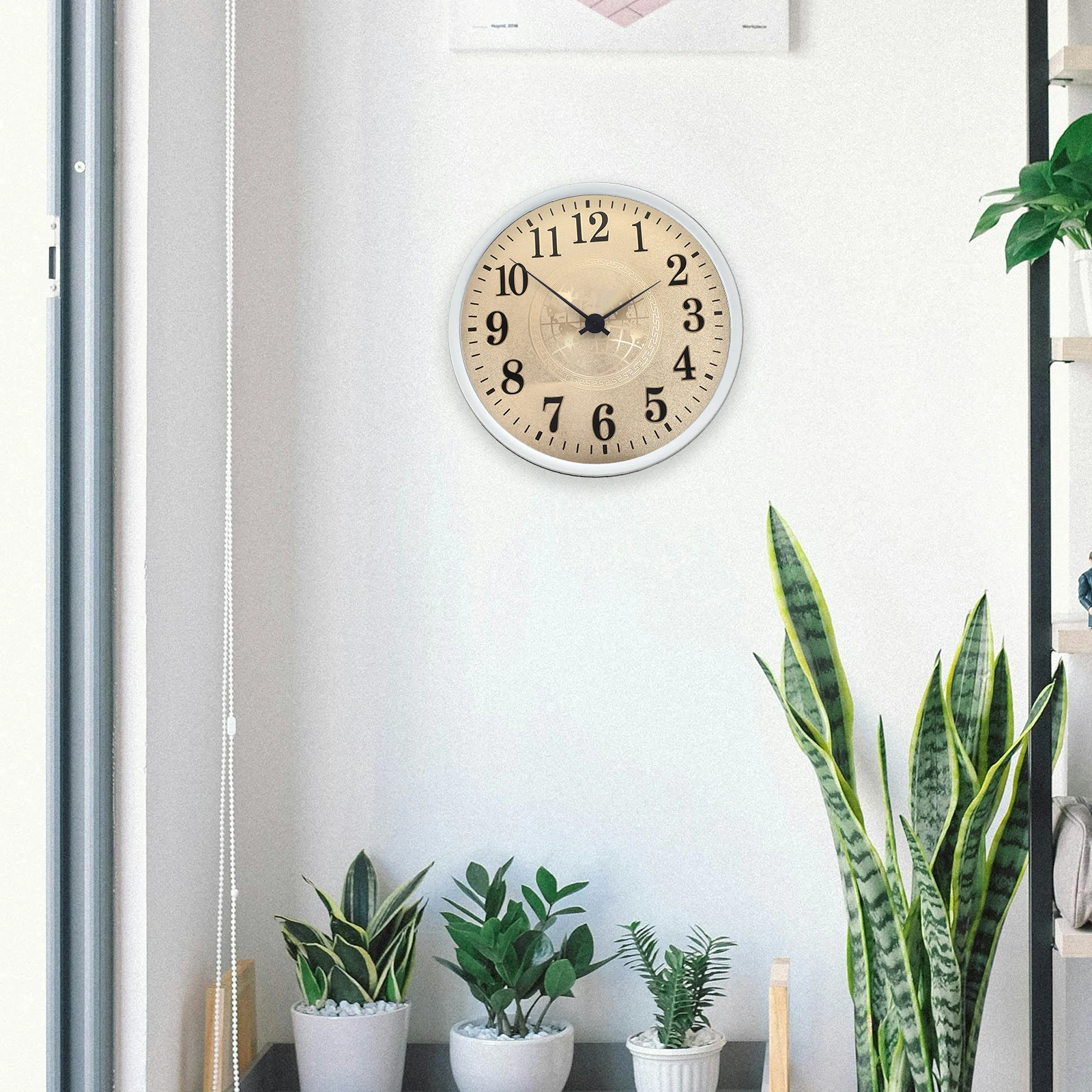 

PVC Clock Dial Replacement Long Lasting Smooth Edges DIY Wall Desktop Clock Dial Parts Durable Sturdy Material