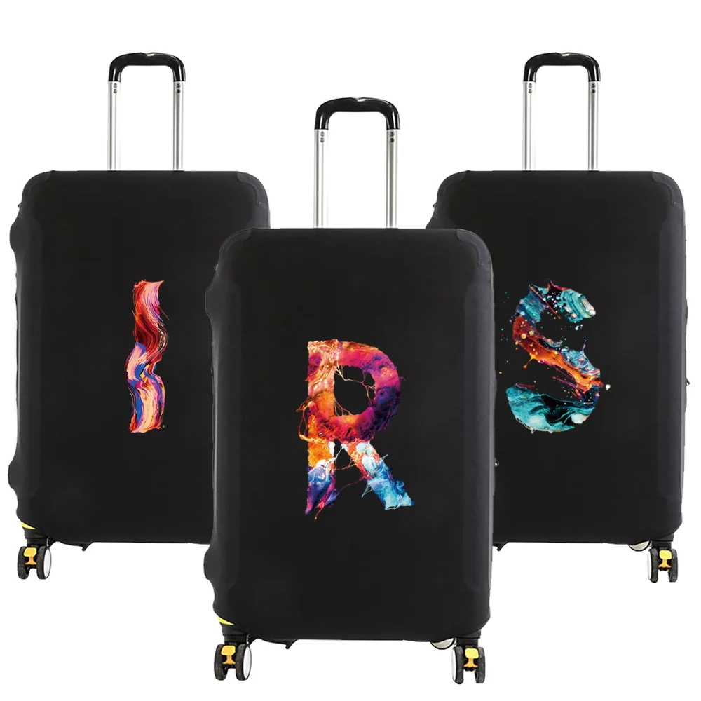 

Letter Print Travel Suitcase Dust Cover Luggage Protective Cover for 18"-28" Thicken Trolley Case Dust Cover Travel Accessories